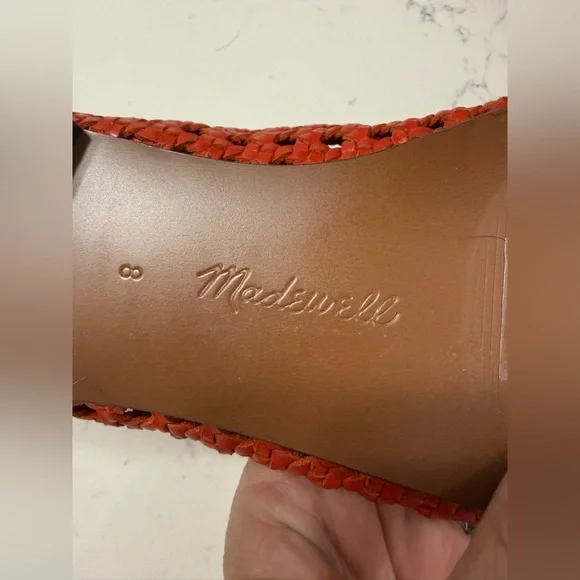 Madewell red flat NWOT size 8 - Picture 4 of 6